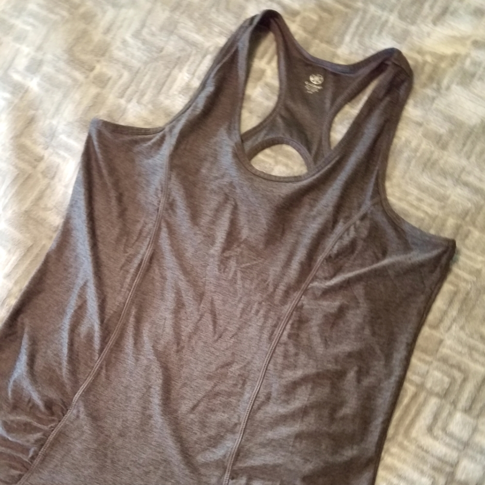 GAIAM Gray Ladies Active Tank Top size L